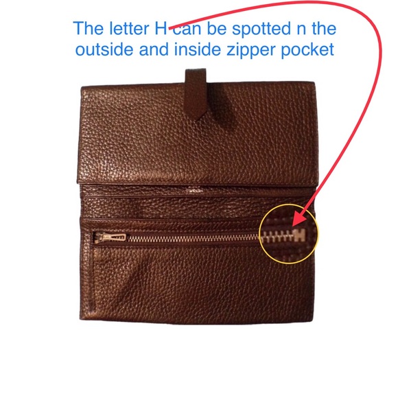 Authentic HERMES Togo Leather Trifold Wallet - Picture 6 of 13